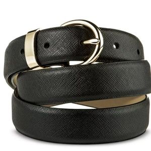 Saffiano Belt-black-#76-57